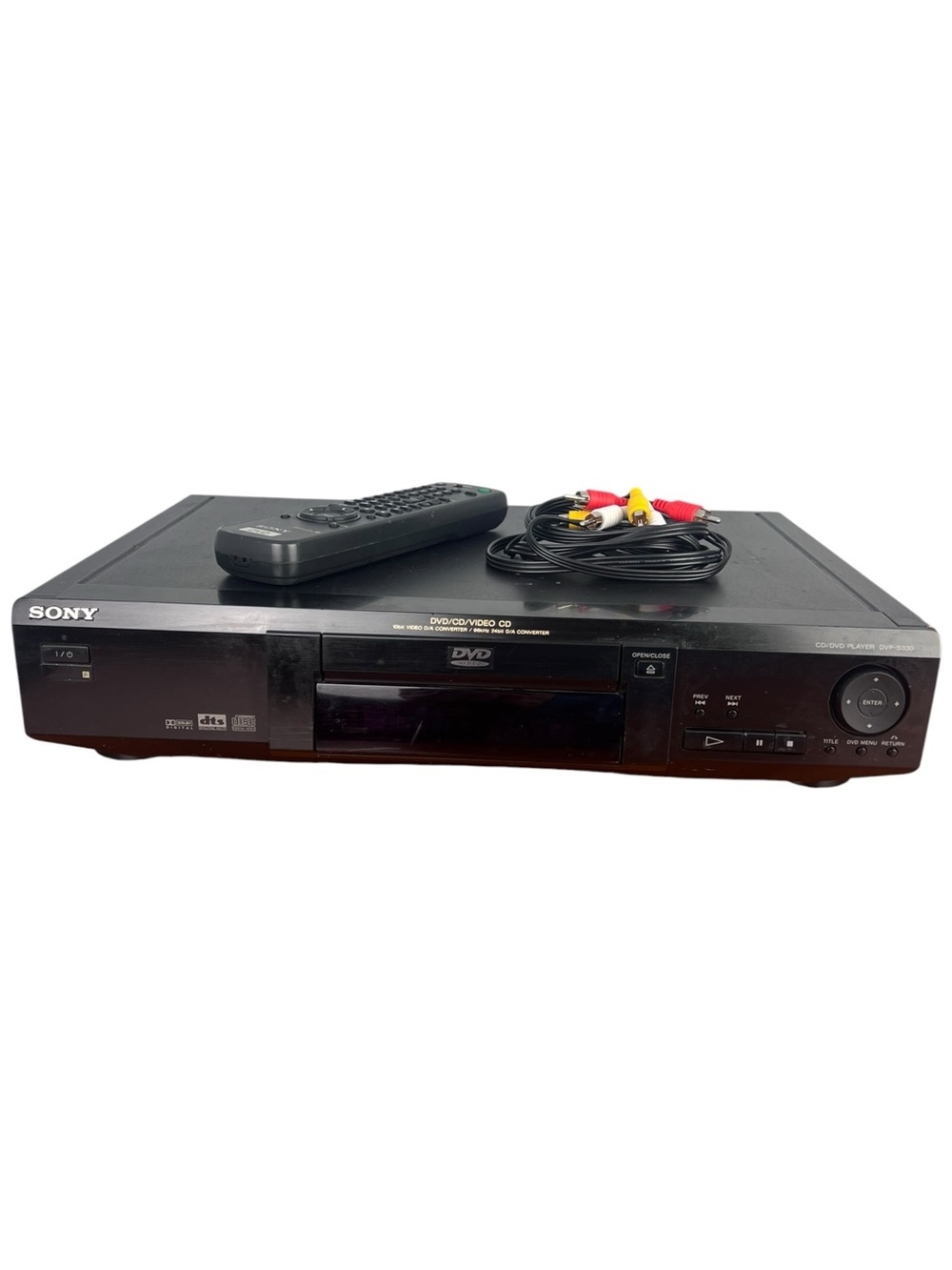 Sony DVP-S330 DVD/CD/Video Player Bundle W/ AV Cord Remote Tested Working